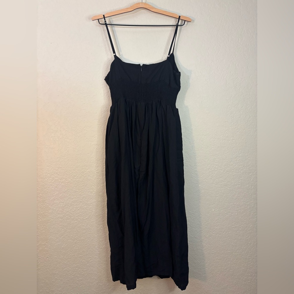 Lulu's Full Heart Black Smocked Midi Dress Size XL - Picture 6 of 14